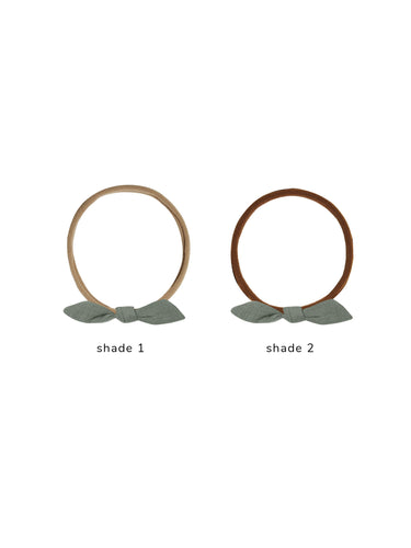 Quincy Mae Little Knot Headband, Basil